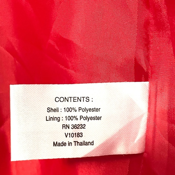 Portrait Women's Red Jacket Coat Adjustable with Pockets Size M - Picture 12 of 13